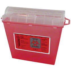 SHARPS CONTAINER, 5 QT, RED #7365