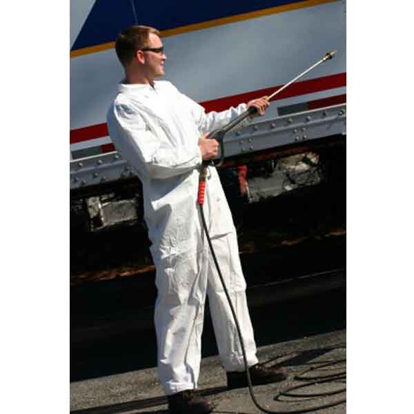 WHITE SMS DISPOSABLE COVERALLS, 2X, CS/25