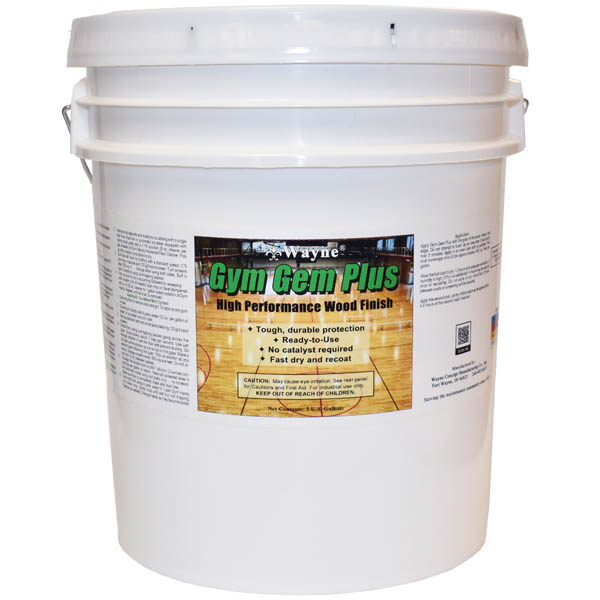 GYM GEM +URETHANE WOOD FLOOR FINISH, 5-GAL