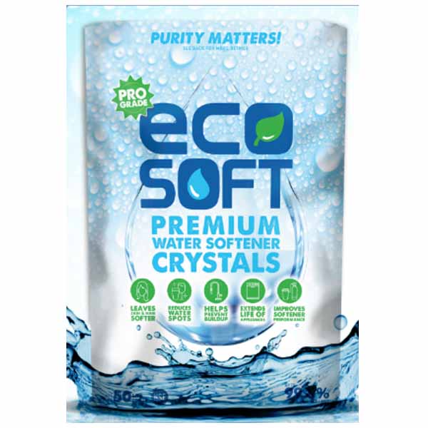 ECOSOFT PREMIUM WATER SOFTENER SALT CRYSTALS, 40#